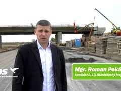 Roman Pekárek v předvolebním klipu na stránkách ODS.