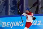 Michaela Pejzlová slaví gól v zápase Česko - Čína na ZOH 2022