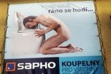 Na třetím místě podle poroty skončila reklama na koupelny Sapho.
