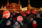 Ruská policie dále zatýká po demonstraci za Navalného