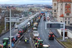 Demonstrace zemědělců v Praze je u konce, protestující odcházeli i předčasně