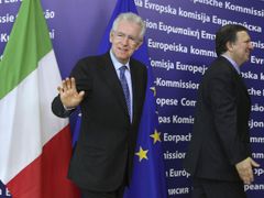 Předsedu Evropské komise Barrosu přesvědčil Monti o správném kurzu své vlády snadno.