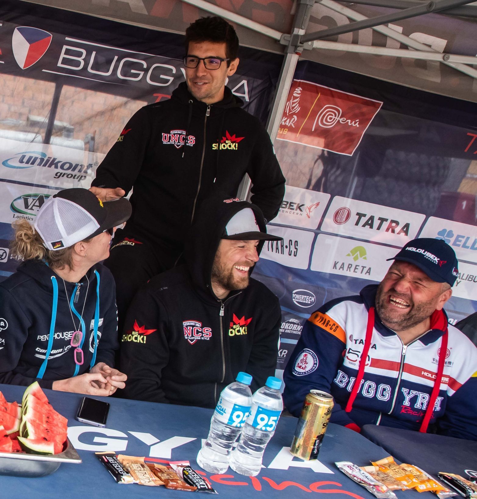 Rallye Dakar 2019: Olga Roučková, Martin Macík mladší, Jan Brabec a Martin Kolomý