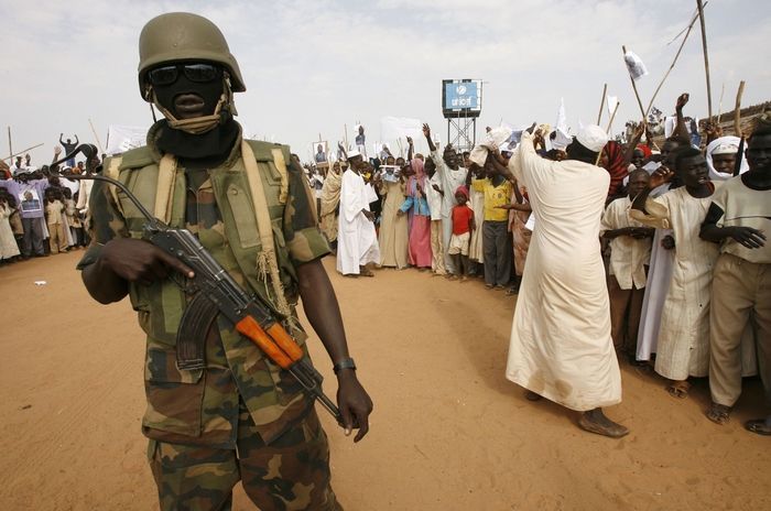 Voják Africké Unie v Dárfúru