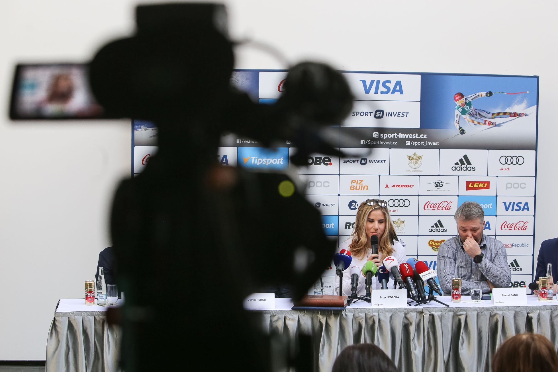 Ester Ledecká převzala klíč od Prahy od primátorky Adriany Krnáčové, 19.3.2018