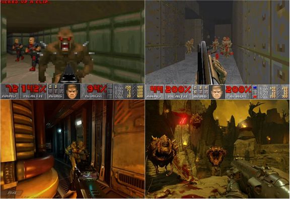 Tak jde čas: Doom 1, Doom 2, Doom 3, Doom 4