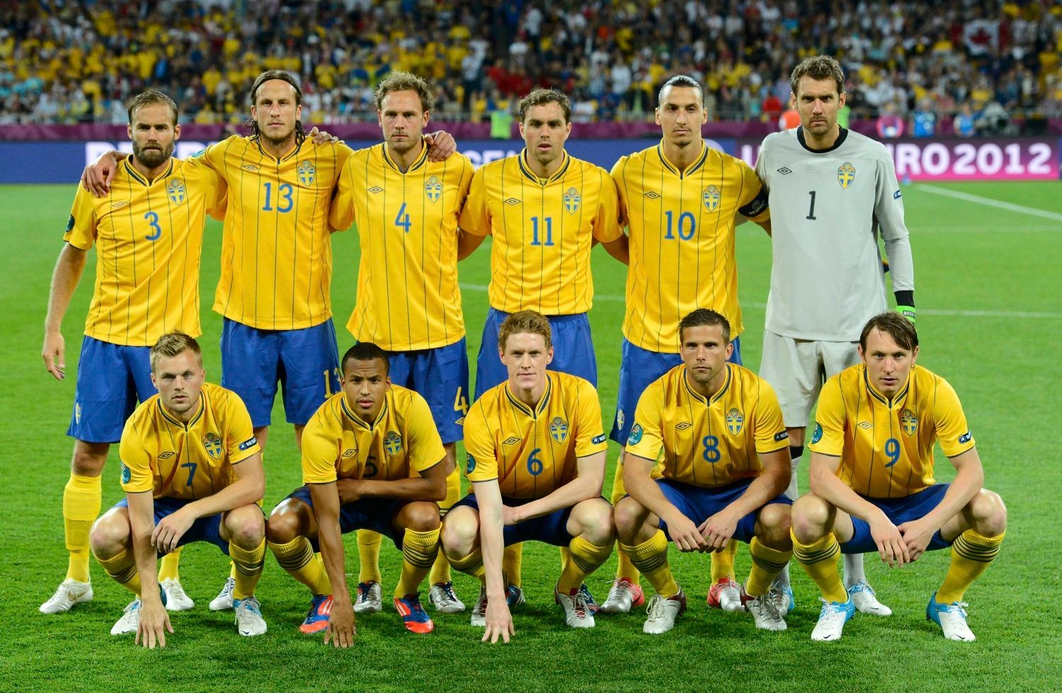Švédská fotbalová reprezentace před utkáním s Anglií ve skupině D na Euru 2012