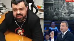 Pavel Novotný ve vysílání sledovaného pořadu 60 minut ruské státní televize Rossija 1.