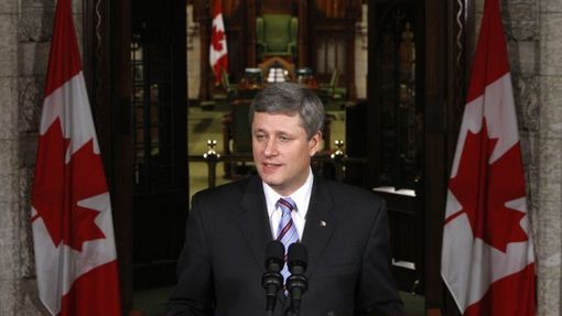 Kanadský konzervativní premiér Stephen Harper