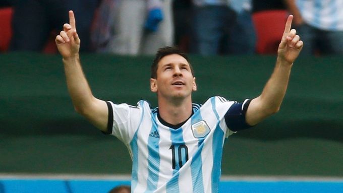 Lionel Messi při mistrovství světa 2014