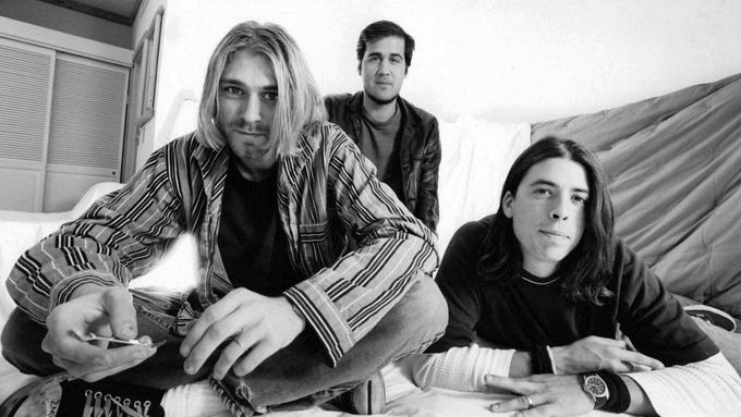 Nirvana (Kurt Cobain, Krist Novoselic, Dave Grohl) v roce 1993.