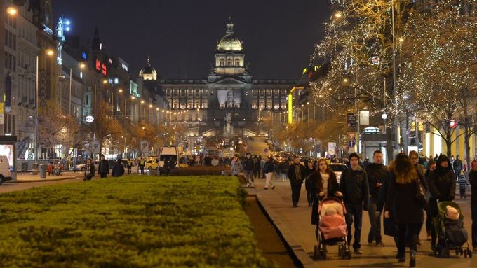 Večer na Václavském náměstí, ilustrační foto.