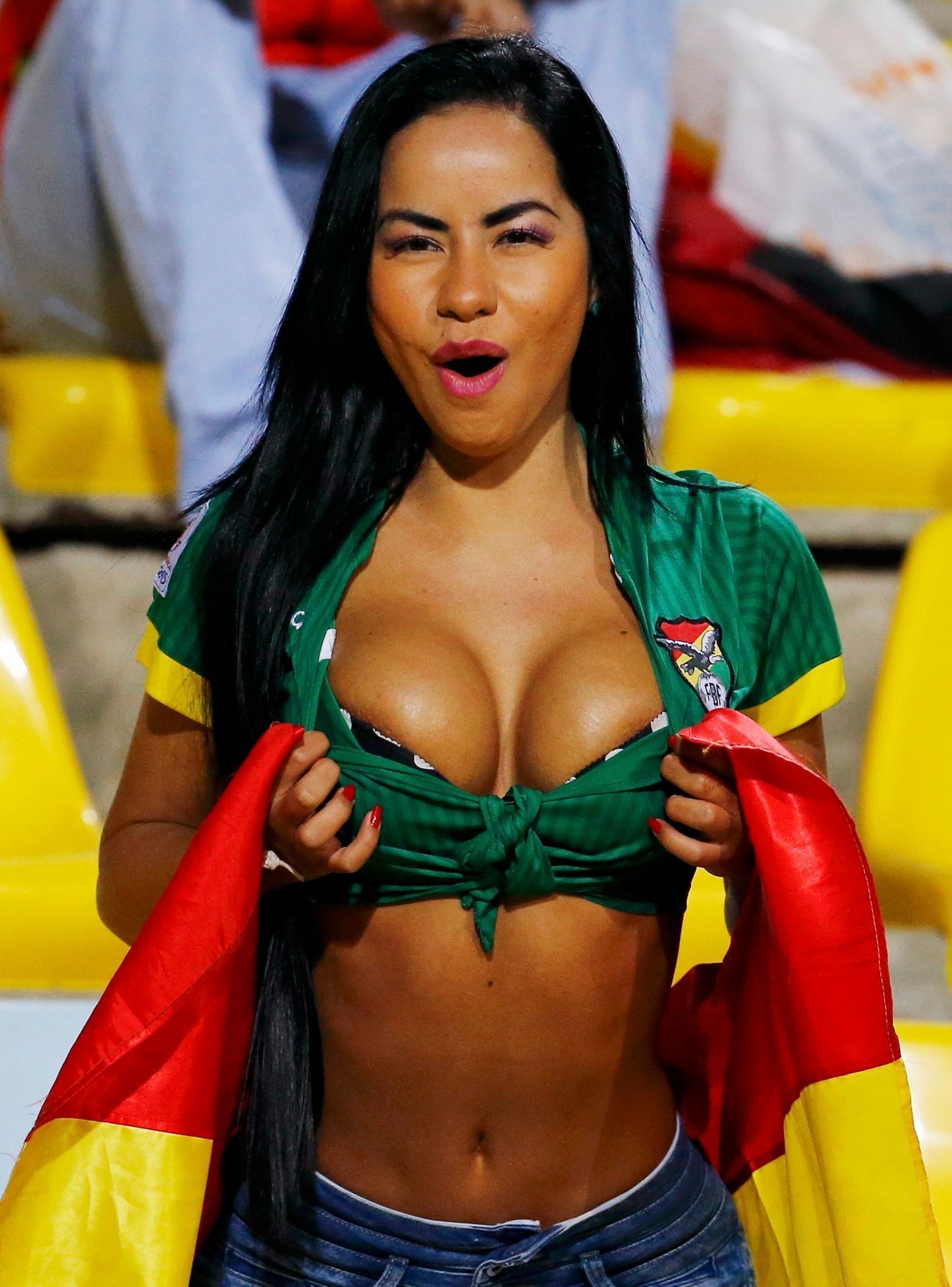 Fanynka Bolivie na Copa América 2015