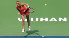 Petra Kvitová na turnaji ve Wu-chanu