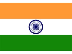 Vlajka Indie. 