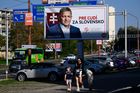 volební billboard, Smer-SD, Robert Fico, heslo, slogan Pre ľudí za Slovensko