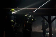 V Liberci-Vratislavicích hořel pivovar Konrad, při zásahu se zranili dva hasiči