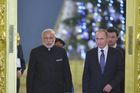 Rusko chce v Indii postavit nejméně šest jaderných reaktorů, země společně plánují i vývoj letadel