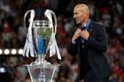 fotbal, Liga mistrů 2017/2018, Real Madrid - Liverpool, trenér vítězného Realu Zinedine Zidane