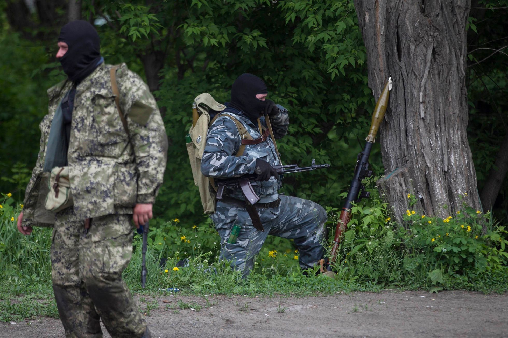 Ukrajina - Slavjansk - proruští ozbrojenci - 5. května 2014