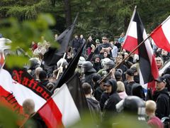Sjezd pravicových extremistů v Německu.
