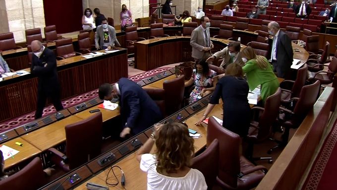Ve středu se v andaluském regionálním parlamentu nečekaně objevila krysa, která donutila zákonodárce zalapat po dechu, vykřiknout a opustit svá místa.