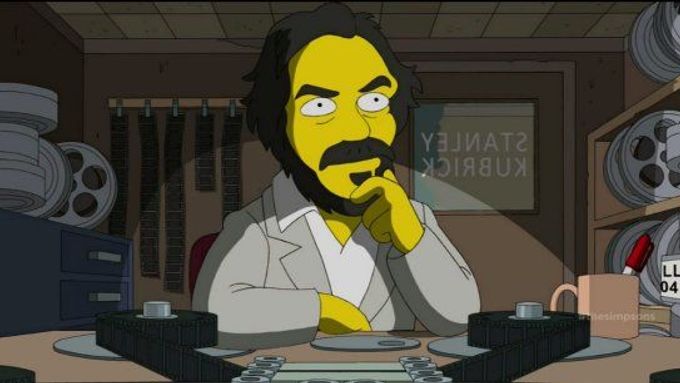 Režisér Stanley Kubrick v seriálu Simpsonovi.
