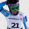 Šárka Záhrobská se raduje po dokončení slalomu na MS ve Schladmingu