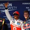 Roman Grosjean, Lewis Hamilton a Sebastian Vettel