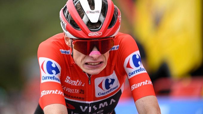 Jonas Vingegaard při sobotní etapě