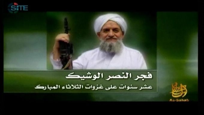 Snímek je ilustrační, pochází z jednoho z videí, které Al-Káida zveřejňuje.