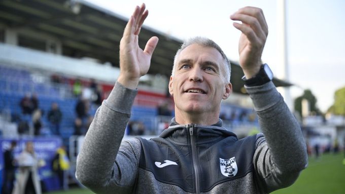 Martin Hyský po nedělním utkání na Slovácku, kde dala Karviná vítězný gól i v deseti.