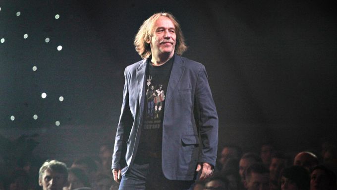 Jaromír Nohavica na hudebních cenách Anděl, 2013.