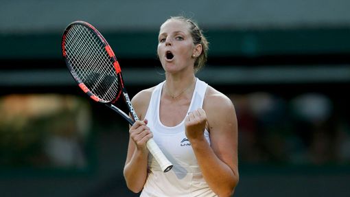 Kristýna Plíšková ve druhém kole Wimbledonu 2015