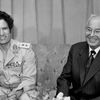 Muammar Kaddáfí a Gustáv Husák 1978