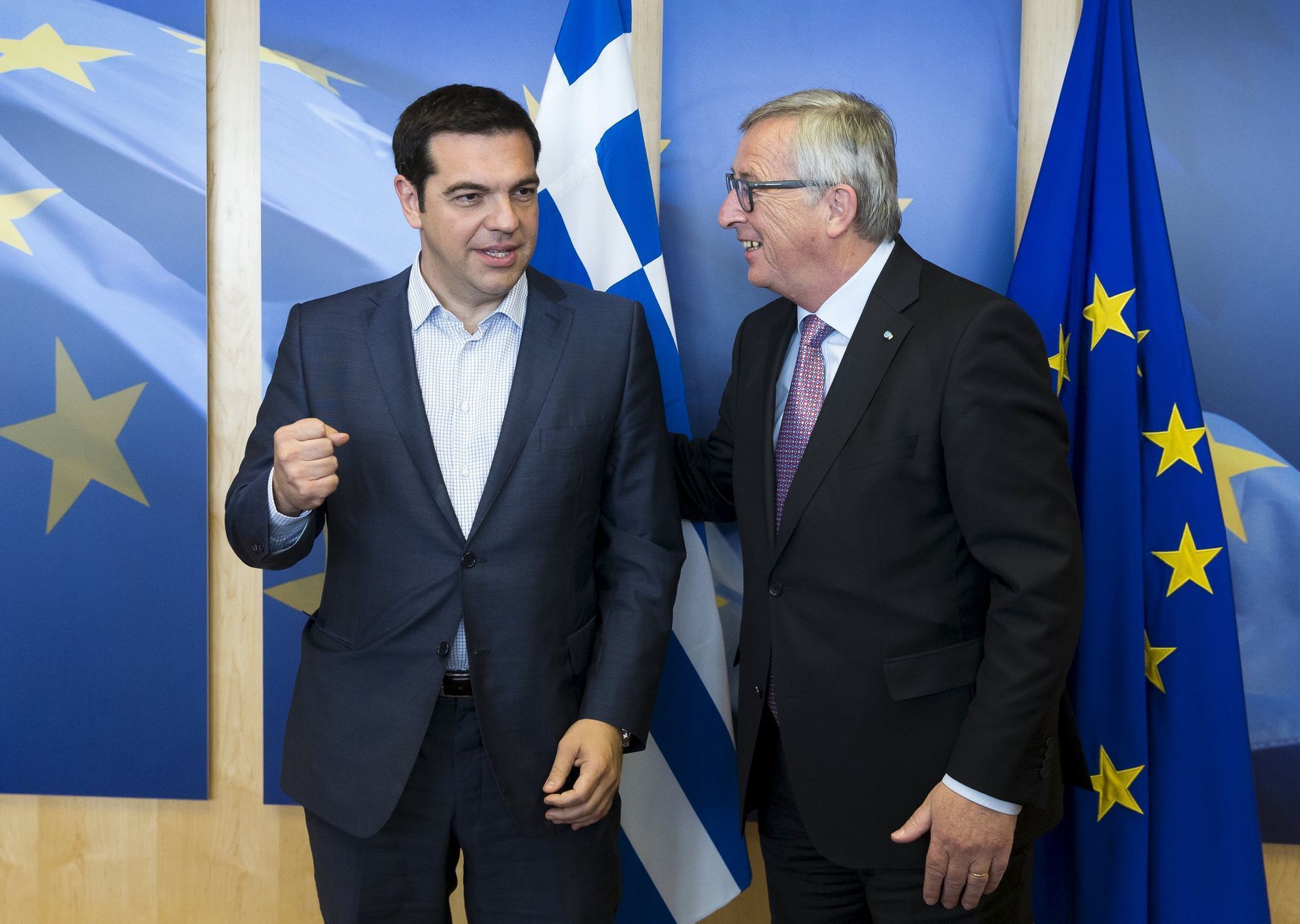 Tsipras a Juncker
