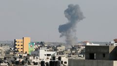 Palestina - kouř nad městem Gaza