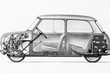 Technicky šlo o velmi jednoduchý, přitom geniálně vymyšlený vůz. Podobnou koncepci již dříve použili v NDR při konstruování nového trabantu.