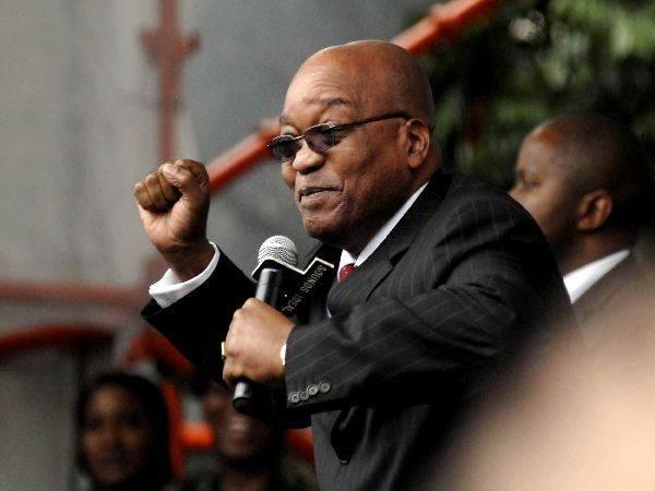 Jacob Zuma zdraví své příznivce