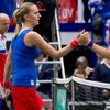 Fed Cup, ČR-Francie: Petra Kvitová a Kristina Mladenovicová