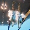 Španělské synchronizované plavkyně Ona Carbonellová a Andrea Fuentesová v kvalifikaci na OH 2012 v Londýně.