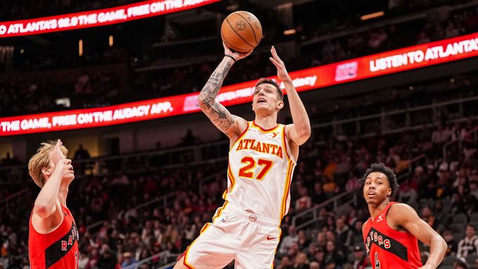 Vít Krejčí v dresu týmu Atlanta Hawks