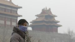 Čína, Peking, smog
