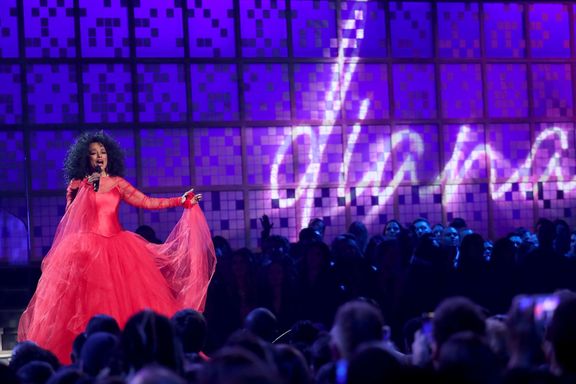 Diana Rossová, 75letá hvězda udílení Grammy za rok 2018.