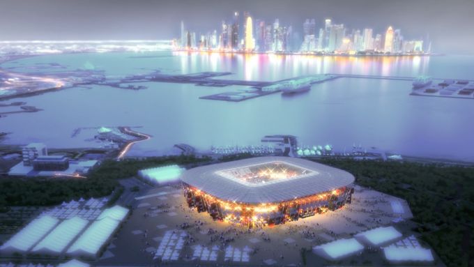 Podívejte se, jak bude vypadat stadion Ras Abu Aboud v Kataru. Vybuduje se pro utkání FIFA 2022
