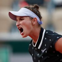 Markéta Vondroušová Markéta Vondroušová ve čtvrtfinále French Open 2019
