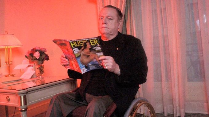Larry Flynt, zakladatel pornočasopisu Hustler, na snímku z r. 2002.