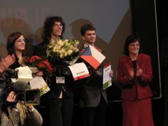 Druhé místo získalo Česko díky projektu Michaela Mikáta (uprostřed)
