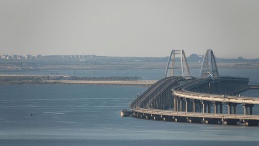 Krymský most spojující Rusko s anektovaným Krymem.