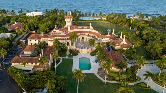 Mar-a-Lago, luxusní sídlo Donalda Trumpa na Floridě.